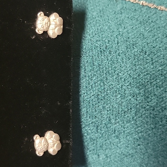 Stud earrings, Bracelet and SS 925 necklace & Ballerina shoes pendant - Picture 2 of 7